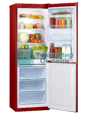 Холодильник Pozis RK-139 A рубиновый двухкамерный 188/97 л морозилка снизу