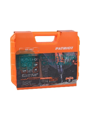 Дрель-шуруповерт Patriot BR 467, Аккумуляторная, 16,8В, 2 АКБ, Кейс