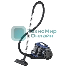 Пылесос BBK BV1602 синий, 300/1600 Вт, уборка сухая, пылесборник контейнер 2 л