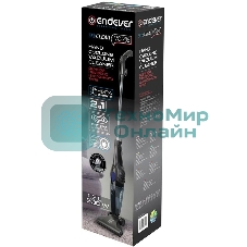 Пылесос вертикальный Endever SkyClean VC-286 серый, питание от сети, 100 Вт, уборка сухая, пылесборник 1.5 л