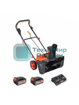 Снегоуборщик аккумуляторный Patriot PE 2842 UES 20V MAX*2; 2АКБ 4Ah+З\У