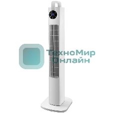 Колонный вентилятор BRAYER BR4957, эл.упр.,пульт ДУ,вращение,мощ-ть60Вт, LED дисплей, 3 скор.Таймер