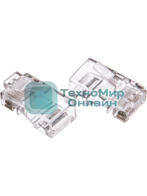 Коннектор VCOMRJ-45 (8P8C) для UTP кабеля 5 кат. 20 шт в пакете