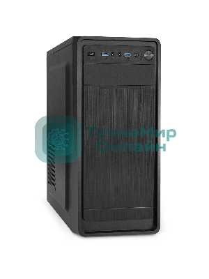 Компьютерный корпус Miditower ExeGate XP-332UC-UNS400 (ATX, БП UNS400 с вент. 12см, 2хUSB 3.0/1хTypeC, аудио, черный)