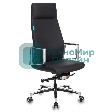 Кресло Бюрократ JONS/BLACK черный, кожа