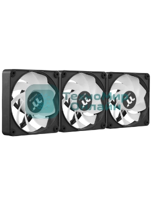 Вентилятор для корпуса Thermaltake CT140 EX Sync Reverse ARGB 140х140x25 черный 4-pin 32.8дБ (упак.:3шт) (CL-F193-PL14SW-A) Ret