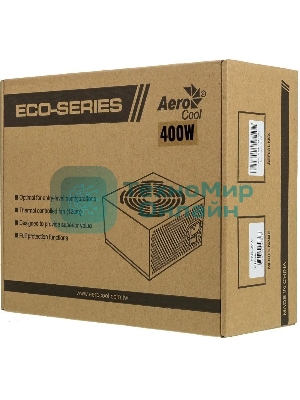 Блок питания Aerocool/Formula ECO-400W, 400Вт, 120мм, серый