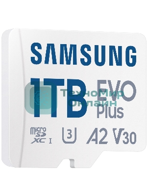 Флеш карта Samsung EVO Plus MicroSDXC MB-MC1T0SA/KR 1Tb A2 U3 V30 +SD Adapter