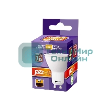 Лампа светодиодная JazzWay PLED-SP 7Вт 3000К теплый белый GU10 520лм 230В
