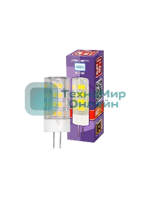 Лампа светодиодная JazzWay PLED-G4 5Вт капсульная 4000К белый G4 400лм 175-240В
