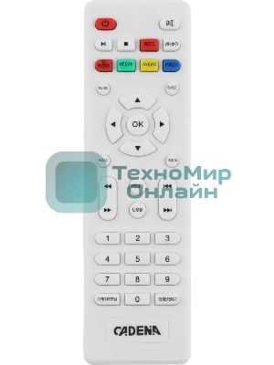 Приставка для цифрового ТВ Cadena CDT-2214SB белый, DVB-T2, DVB-T, HDMI, USB 2.0
