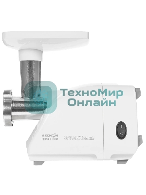 Мясорубка электрическая Аксион М14.03 белый, 600 Вт, 0.7 кг/мин, защита от перегрузки, насадки - 4