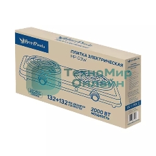 Плитка электрическая Happy Panda HP-03W 2000Вт 132/132мм 2конф/спир белая