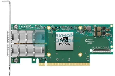 Сетевая карта Infiniband/ Nvidia ConnectX-6 DE InfiniBand adapter, HDR, single-port QSFP56, PCIe 4 .0 x16, No Crypto, Tall Bracket