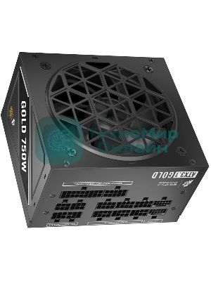 Блок питания 1STPLAYER NGDP Gold 750W, 750Вт, 80 PLUS Gold, 120мм, модульный, черный