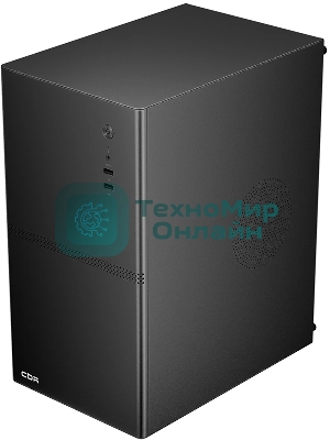 Компьютерный корпус CBR mATX Minitower V861, без БП, 2хUSB 2.0, HD Audio+Mic, черный PCC-MATX-V861-WPSU
