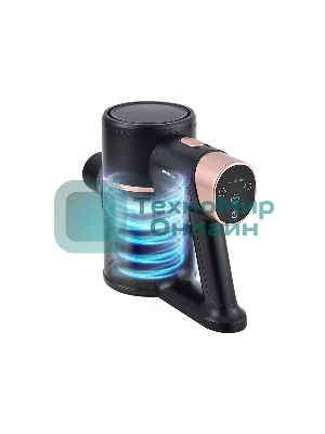 Пылесос вертикальный Centek CT-2570 черный/золотой, питание от аккумулятора, 180 Вт, уборка сухая, пылесборник 0.6 л