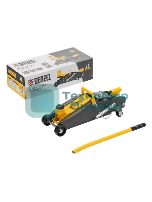 Домкрат гидравлический подкатной с фиксатором Denzel 2,8 т, 135-385 мм