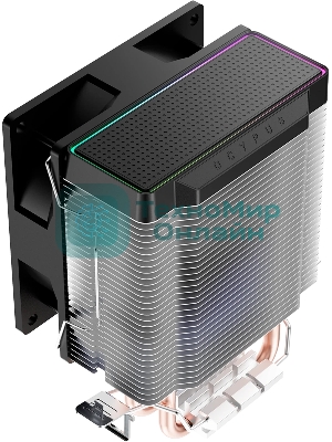 Кулер для процессора Ocypus Gamma A20 BK ARGB, 92mm FARGB FAN, Top FARGB Panel, 2 HEAT PIPES, 3-PIN, 1900 RPM, 21DBA, HYDRO BEARING, LGA115X/1200/1700/18XX, AM4/AM5