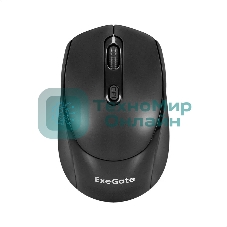 Мышь беспроводная ExeGate Professional Standard SR-9005 черный, 1200 dpi, радиоканал, USB, кнопки - 4