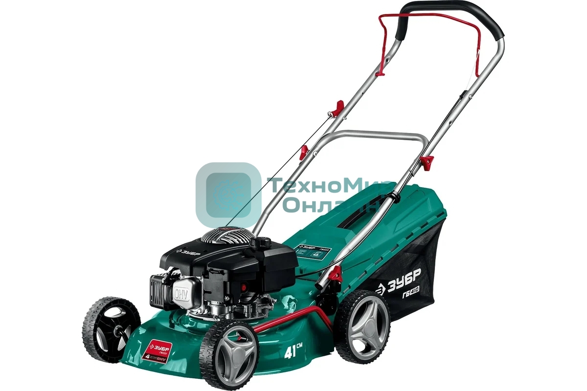 Газонокосилка Зубр 410 мм 3.5 л.с бензиновая