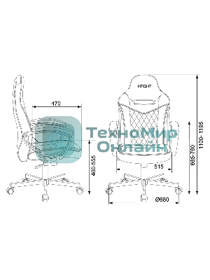 Кресло Бюрократ VIKING 6 KNIGHT BL FABRIC синий, ткань, 120 кг, механизм качания
