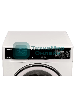Стиральная машина Sharp ES814RW белый, загрузка фронтальная 8 кг, 1400 об/мин, класс: A+++