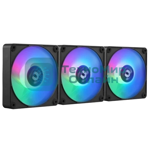 Вентилятор для корпуса Thermaltake CT140 EX Sync Reverse ARGB 140х140x25 черный 4-pin 32.8дБ (упак.:3шт) (CL-F193-PL14SW-A) Ret
