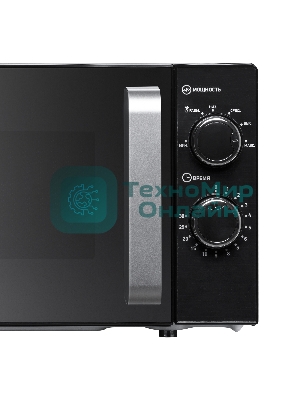 Микроволновая печь BBK 20MWS-776M/B-M черный, 20 л, 700 Вт, переключатели - поворотный механизм