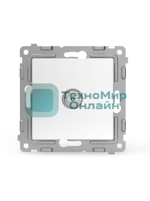 Коннектор TV TOKOV ELECTRIC СП Pixel механизм белый