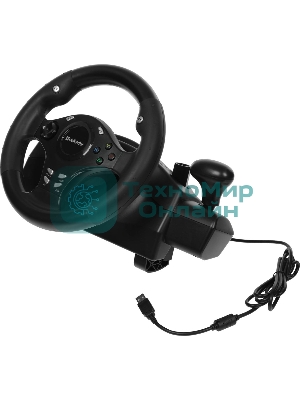 Игровой руль DEFENDER (64067) Rager черн,PC/PS/Xbox/Switch,педали