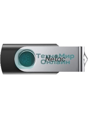 Флешка USB Netac U505 (NT03U505N-032G-32BK), 32Gb, USB 3.0, R/W 110/45, черный/серебристый