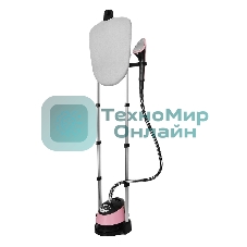 Отпариватель Hyundai H-US02543 розовый/черный, 1800 Вт, 40 г/мин, 1350 мл