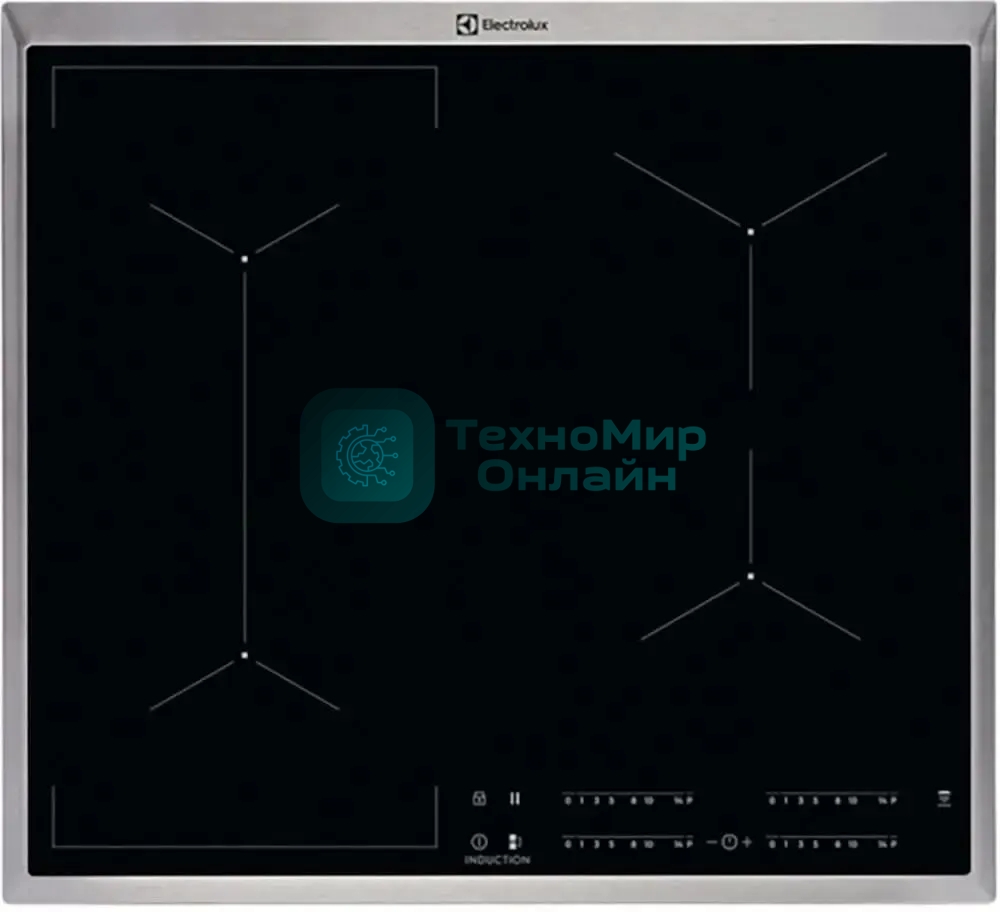 Индукционная варочная панель Electrolux EIV6340X черный/серебристый