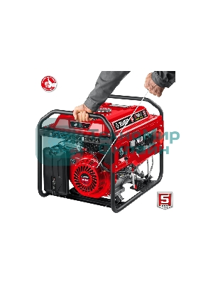 Электрогенератор бензиновый Зубр СБ-7000Е-3, 7 кВт, 73 дБ, 81 кг