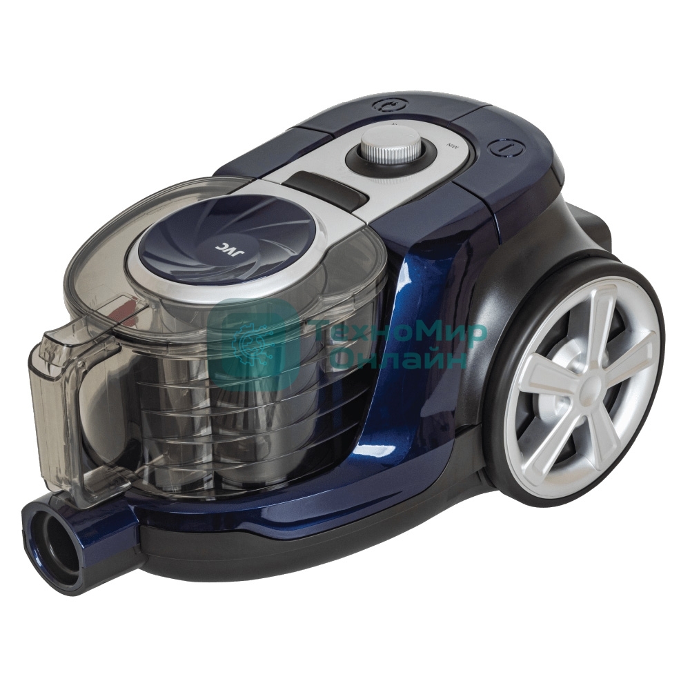Пылесос JVC JH-VC430 синий, 360/2100 Вт, уборка сухая, пылесборник контейнер, 2.5 л
