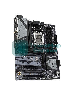 Материнская плата GIGABYTE B650 EAGLE AX (V1.1), AM5, AMD B650, 4xDDR5, 4xSATA, 3xM.2, 1xPCI-E 4.0 x16, 3xPCI-E 3.0 x1, 1xHDMI, 1xDP, 1x 1Gb LAN, 2xUSB 3.2 Gen 2, 1xUSB 3.2 Gen 1, 6xUSB 2.0, 3x3.5 мм, 7.1, Standard-ATX