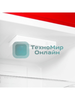 Холодильник Maunfeld MFF186NFRR красный двухкамерный 181/71л морозилка снизу, No Frost