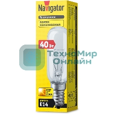 Лампа накаливания Navigator NI-T25L-40-230-E14-CL