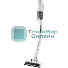 Пылесос вертикальный Polaris Fusion PVCS 4010 белый, питание от аккумулятора, 150 Вт, уборка сухая/влажная, пылесборник 0.45 л