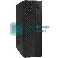 Компьютерный корпус Desktop ExeGate MI-301U-300 (mATX/mini-ITX, 1U-F300S 4см, 1*USB+1*USB 3.0, аудио, черный)