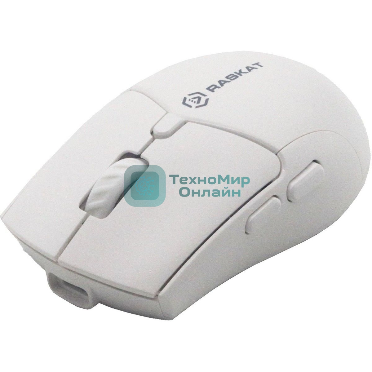 Мышь беспроводная Raskat M007WB белый, 2400 dpi, радиоканал, Bluetooth, USB, кнопки - 6
