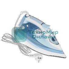 Утюг Atlanta ATH-5544 голубой/белый, 2200 Вт, 32 г/мин, 85 г/мин, 400 мл
