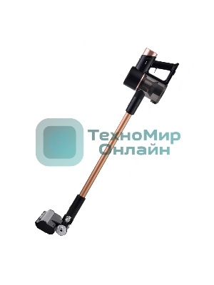 Пылесос вертикальный Centek CT-2570 черный/золотой, питание от аккумулятора, 180 Вт, уборка сухая, пылесборник 0.6 л