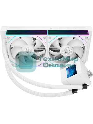 Система жидкостного охлаждения Thermalright Core Matrix 240 Vision (240мм, LED, White, ARGB/Fans: 2x120мм, 68.9CFM, 28.2dBA, 2000RPM/Pump height 64.4мм, Rad thickness 27мм/S: 1700, 1200, 1851, 115X, AM5, AM4)