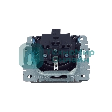 Розетка 1-местная IEK BRITE РС14-1-0-БрС с заземлением, с защитными шторками, 16А, сталь