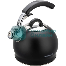 Чайник для плиты металлический Starwind Chef Concept 3 л. черный (SW-CH1510)
