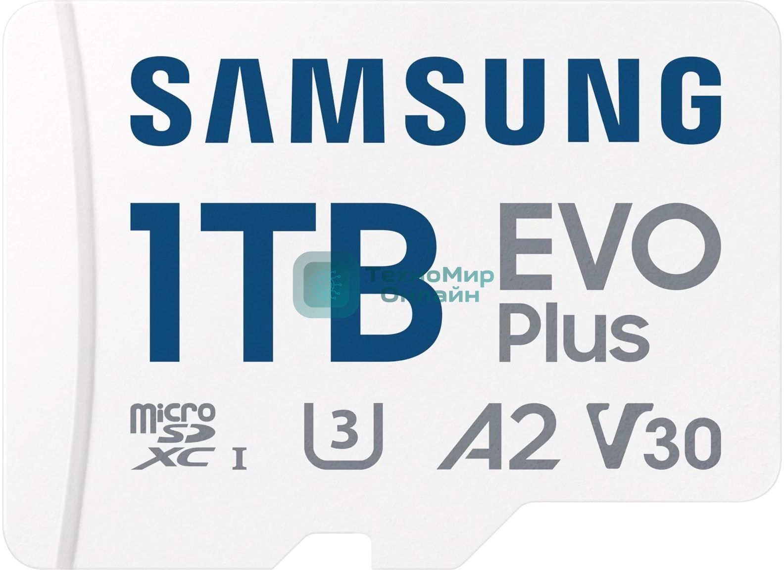 Флеш карта Samsung EVO Plus MicroSDXC MB-MC1T0SA/KR 1Tb A2 U3 V30 +SD Adapter