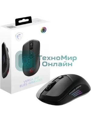 Мышь беспроводная/проводная USB OPTICAL GAMING VERSA 300 ELITE W MSI черная