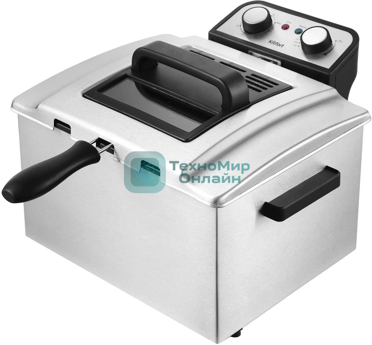 Фритюрница Kitfort КТ-2025 3270Вт черный/серебристый